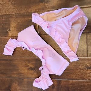 J. Crew Ruffle Bikini Top and Ruffle Bikini Bottom.